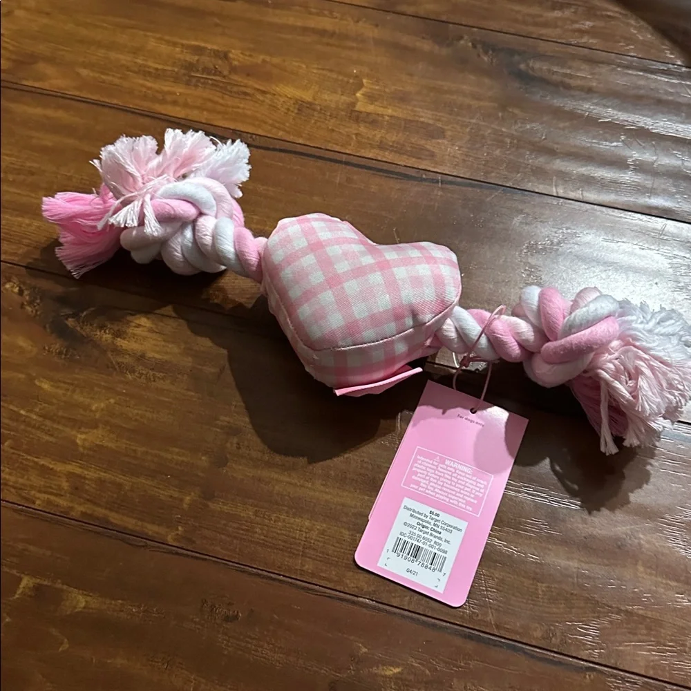 Stoney‎ Clover lane Target collaboration dog collar & heart toy Pink gingham LE